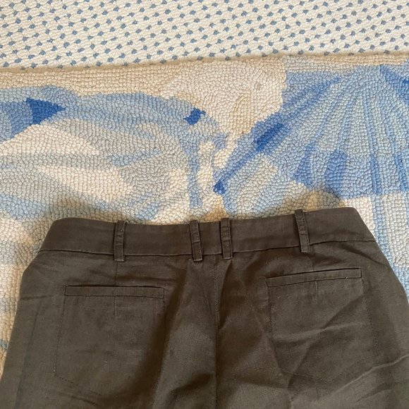 BCBG Dar Green Linen Pants - Size 6 - Picture 6 of 8